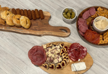 Easy Recipes for Hosting a Small Gathering Image: A simple spread of charcuterie boards