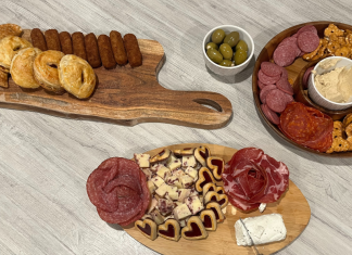 Image: A simple spread of charcuterie boards