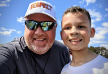 Image: My husband and our son