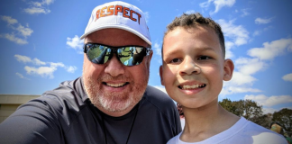 Image: My husband and our son