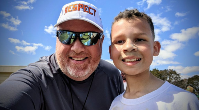 Image: My husband and our son