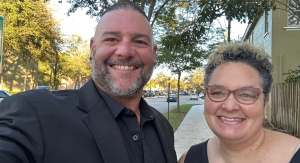 Image: Natasha with her husband, Fernando