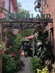 Image: The entrance to Neverland Coffee Bar in North Miami Beach