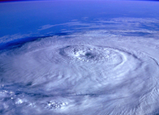 Image: A satellite image of a hurricane