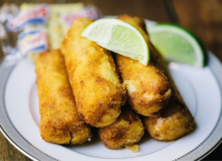 Image: A plate of Cuban croquetas