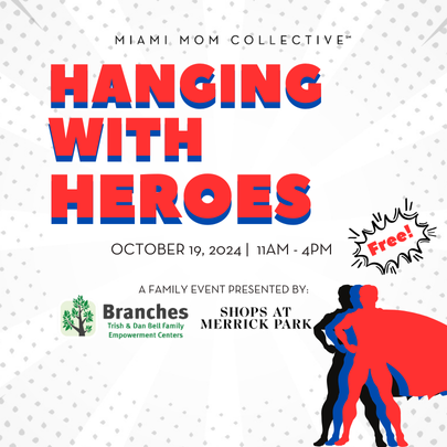 Hanging with Heroes (405 x 405 px) 2024 Fall Guide Image: Hanging With Heroes Event Graphic