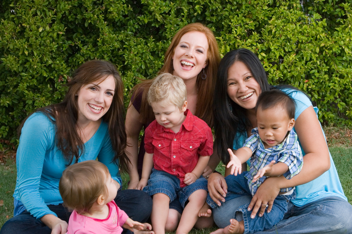 Moms enjoying Mom Life in Miami with their children