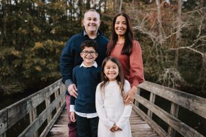 Image: Local Miami pediatric dentist Dr. Christopher Bob and his family