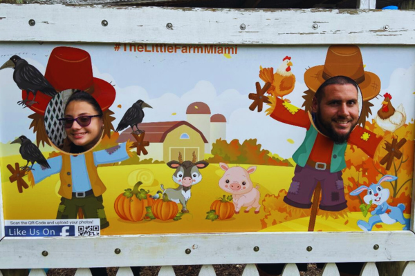 Image: A fun fall-themed photo op at The Little Farm
