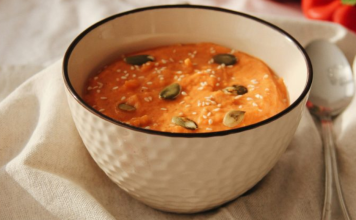 Image: A bowl of butternut squash soup