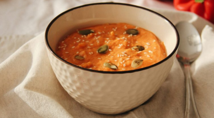 Image: A bowl of butternut squash soup
