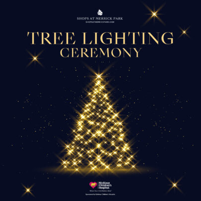 Tree Lighting Ceremony at the Shops at Merrick Park, 2025 Holiday Guide Image: Graphic for the 2025 Tree Lighting Ceremony at the Shops at Merrick Park