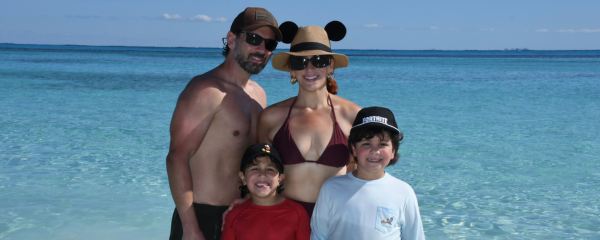 Image: Jossy's family at the beach